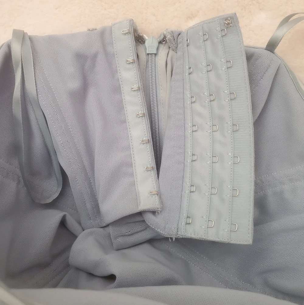New STAUD Casey Dress Mist Size 2 - Picture 14 of 16